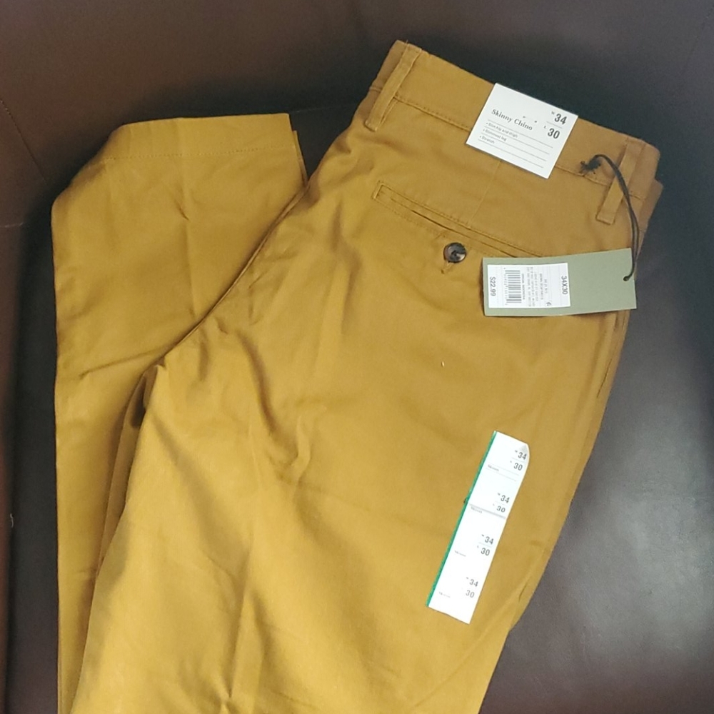 NEW Goodfellow Skinny Chino in Brown Decaf